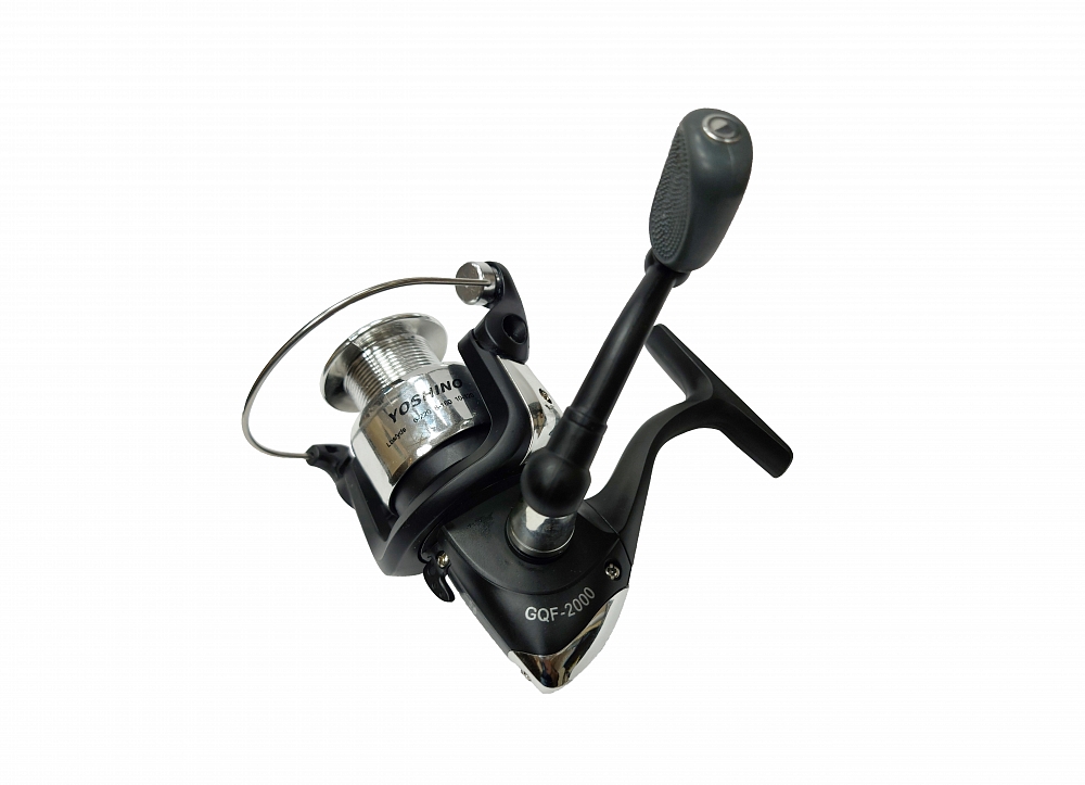Кaтушкa YOSHINO GQF-2000 1bb, передний фрикцион, графитовая хромированная шпуля. Фото №1
