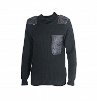 Джемпер три нити черный, р. 54/182_(ХСН)