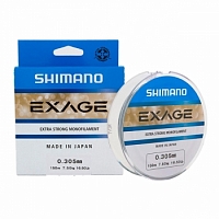 Леска Shimano Exage line 150м 0,205мм 3,4кг (10130202/170216/0002602, ЯПОНИЯ)
