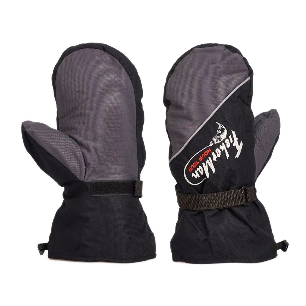 Варежки "Тенар" L, Серый/черный. Фото №2