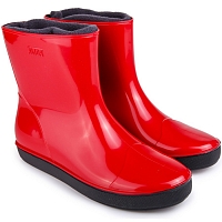 Полусапожки женские Nordman Alida из ПВХ, утепленные флисом (красные) Полусапожки женские Nordman Alida из ПВХ, утепленные флисом (красные)