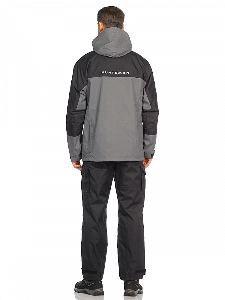 Костюм Huntsman Юкон цвет Серый/Черный ткань Breathable р. 48-50/176. Фото №4 Костюм Huntsman Юкон цвет Серый/Черный ткань Breathable р. 48-50/176. Фото №4