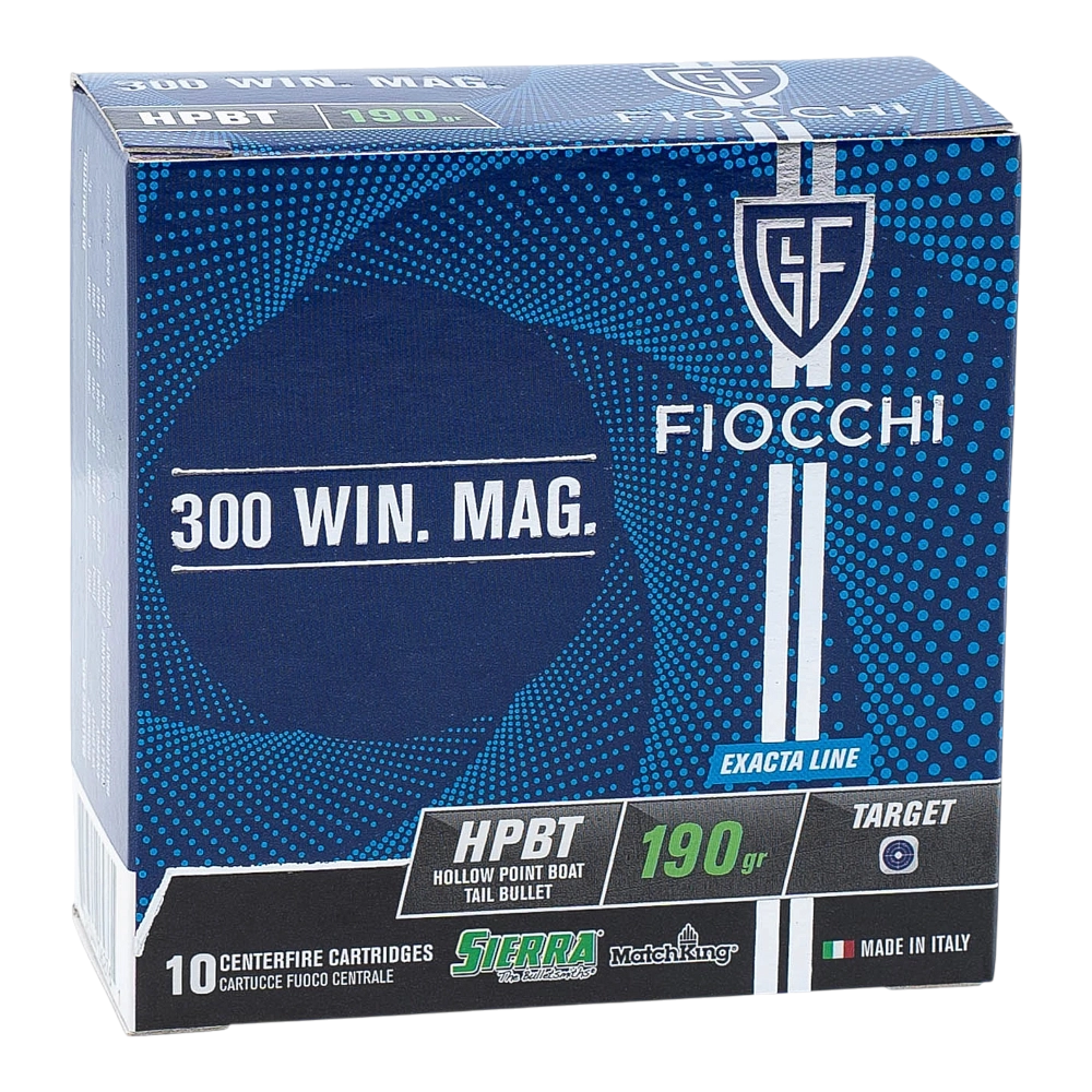 Патрон нарезной FIOCCHI калибр 300 WIN HPBT SMK (Sierra Match King) 12,31гр. 190 grn. (в пачке 10 шт.). Фото №1 Патрон нарезной FIOCCHI калибр 300 WIN HPBT SMK (Sierra Match King) 12,31гр. 190 grn. (в пачке 10 шт.). Фото №1