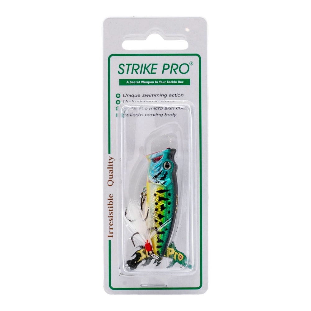 Воблер Strike Pro Pike Pop Mini 45, 45мм, 4 гр, цвет: SH-002B#945V. Фото №1 Воблер Strike Pro Pike Pop Mini 45, 45мм, 4 гр, цвет: SH-002B#945V. Фото №1