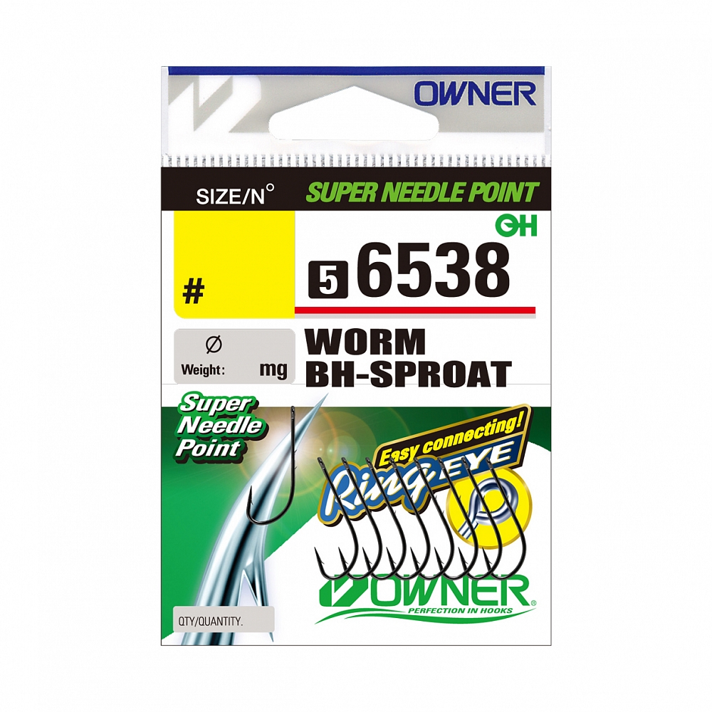 Крючок Owner Worm BH-Sproat №6. Фото №2