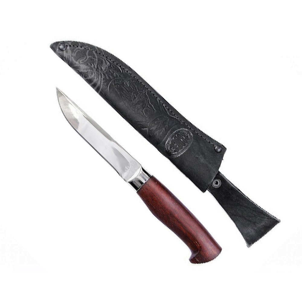 Нож НР2, ст. ЭИ107, никель, орех. Фото №1