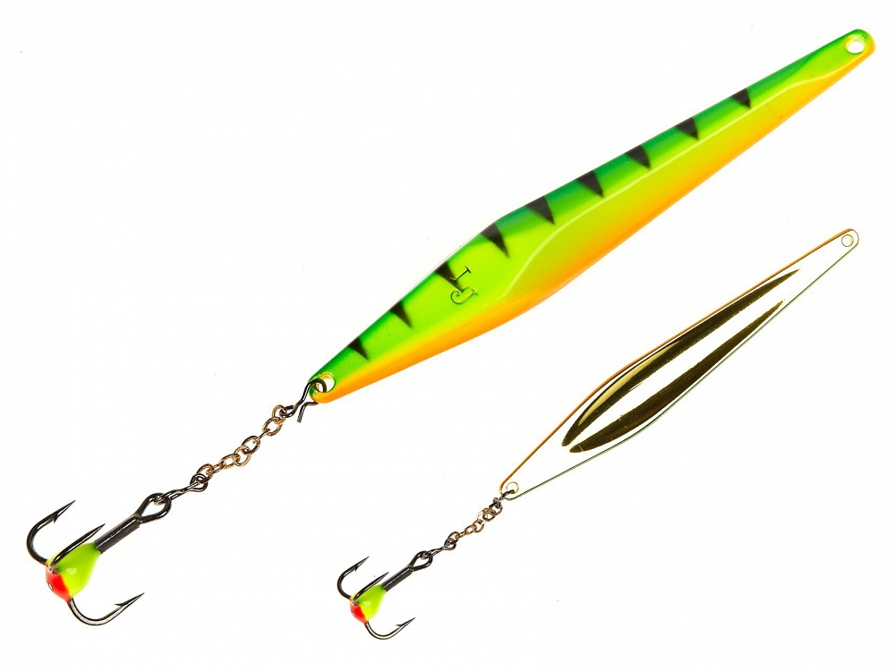 Блесна Lucky John SHINER 55мм, 5гр, цвет (T) цепочка-тройник. Фото №1