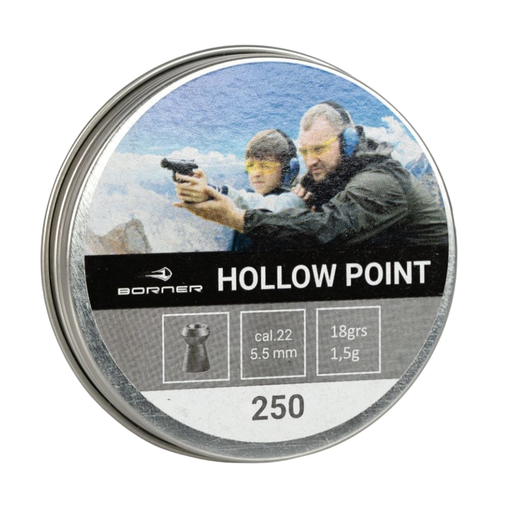 Пуля пневматическая Borner "Hollow Point", 5,5 (250 шт.) 1,5 гр. (30 шт в коробке). Фото №1 Пуля пневматическая Borner "Hollow Point", 5,5 (250 шт.) 1,5 гр. (30 шт в коробке). Фото №1