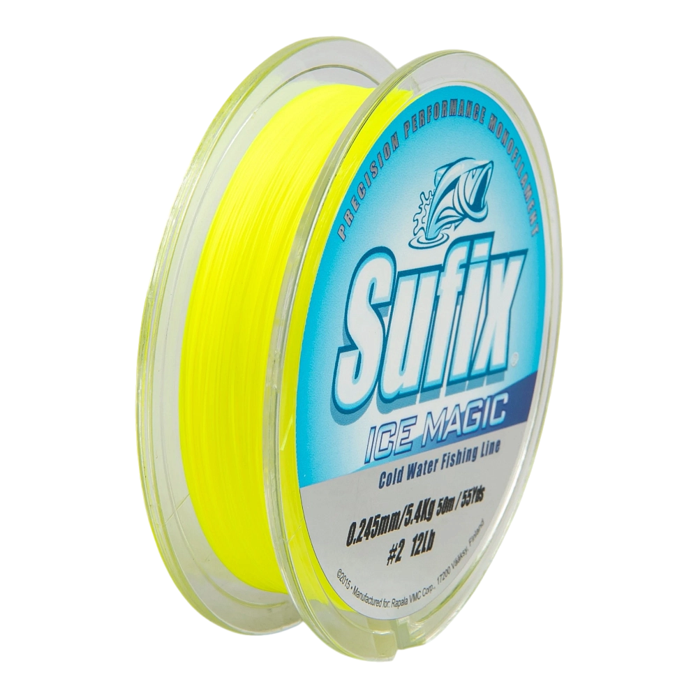 Леска зимняя SUFIX Ice Magic 50 м желтая 0,245 мм 5,4 кг. Фото №3