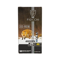 Патрон нарезной FIOCCHI кал. 223 EPN 3,9 гр. 60 grn. (в пачке 50 шт.)
