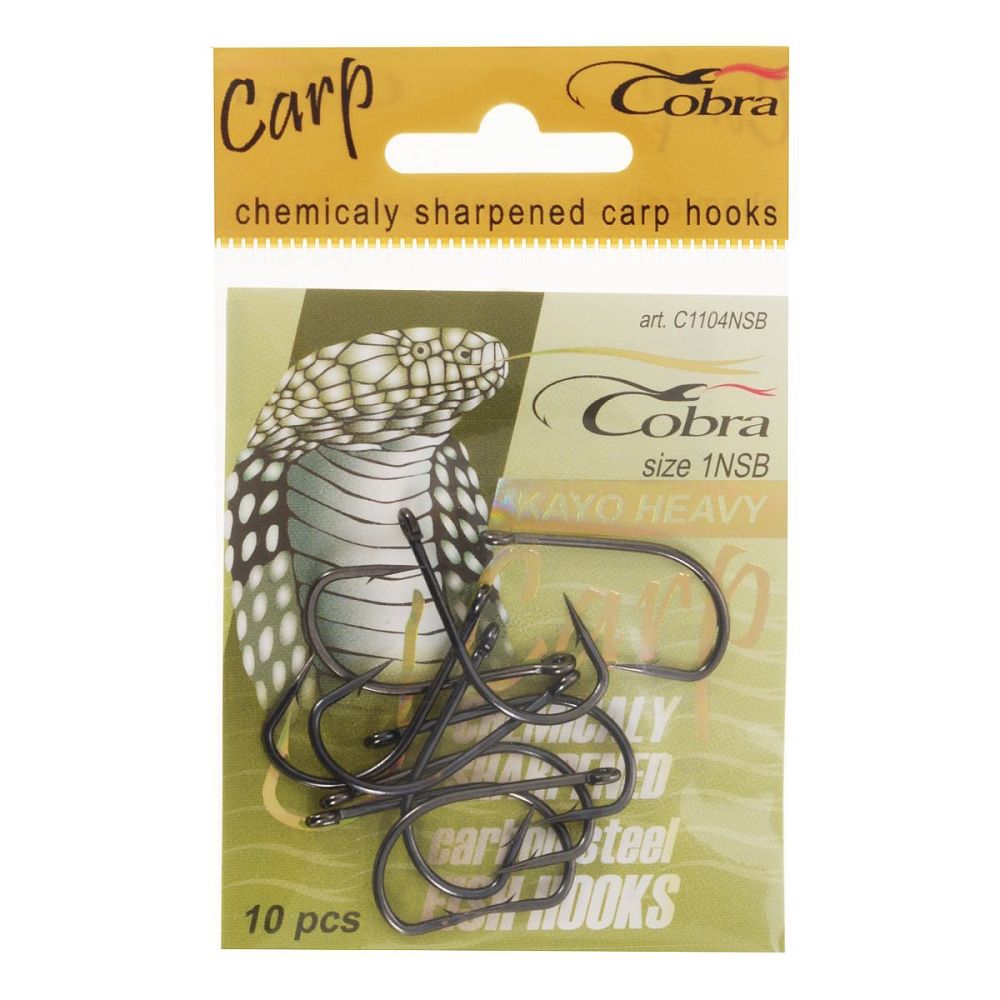 Крючок "Carp Chinu" NSB-002 807 (10шт) (Cobra). Фото №1