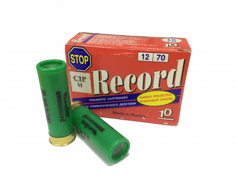 Патрон Рекорд 12/70 резиновая картечь (в коробке 10 шт.). Фото №2 Патрон Рекорд 12/70 резиновая картечь (в коробке 10 шт.). Фото №2