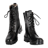 Ичиги ПОСКРЯКОВ (нат.кожа, со шнурками) черные р. 46