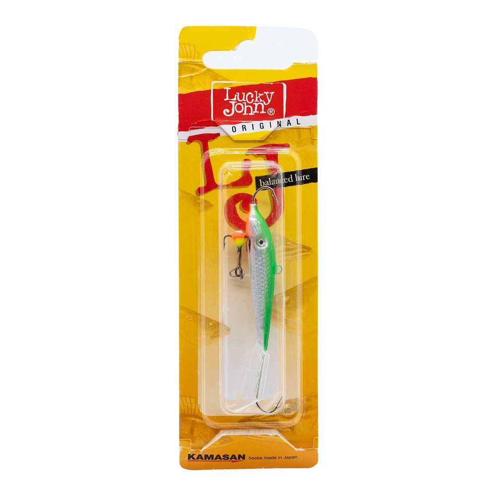 Балансир Lucky John FIN 70мм, 20гр, цвет (16H) с тройником. Фото №1