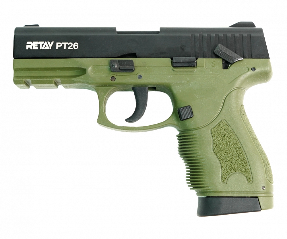 Пистолет охолощенный RETAY PT26, Green, калибр 9mm. P.A.K. Фото №2