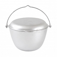 Казан походный 5 литров с крышкой-сковородкой