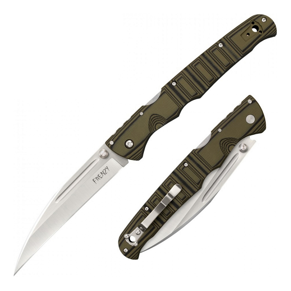 Складной нож Cold Steel Frenzy I (OD Green & Black). Фото №2