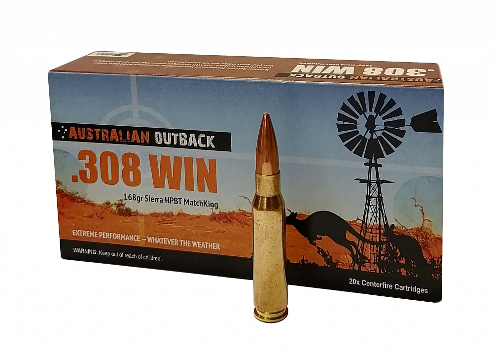 Патрон нарезной Aussie Outback калибр 308 WIN HPBT 10,88 гр. (в пачке 20 шт.). Фото №3 Патрон нарезной Aussie Outback калибр 308 WIN HPBT 10,88 гр. (в пачке 20 шт.). Фото №3
