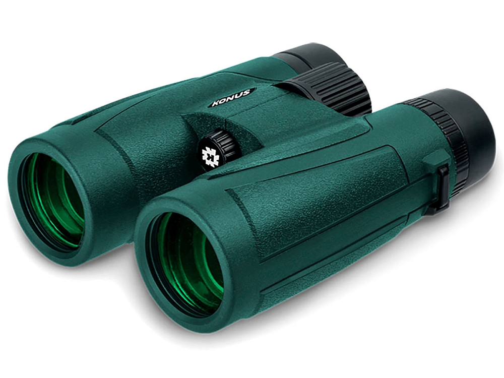 Бинокль Konus Regent-HD 10x42 WA, Roof-призмы, прорезиненный корпус, штативное гнездо. Фото №3