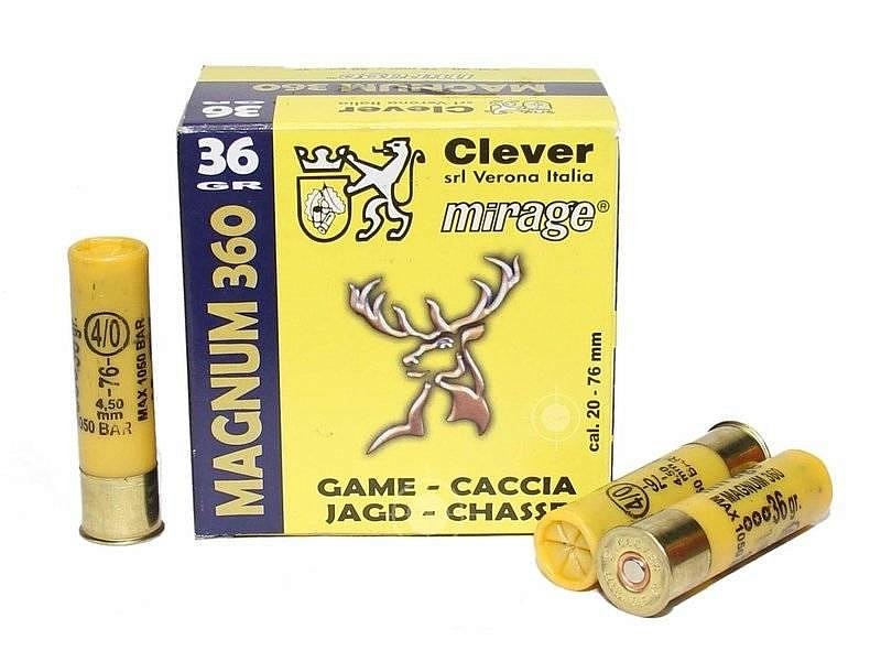 Патрон Clever 12/70 № 0000 36 гр. (25 шт.) (коробка 250 шт.). Фото №2