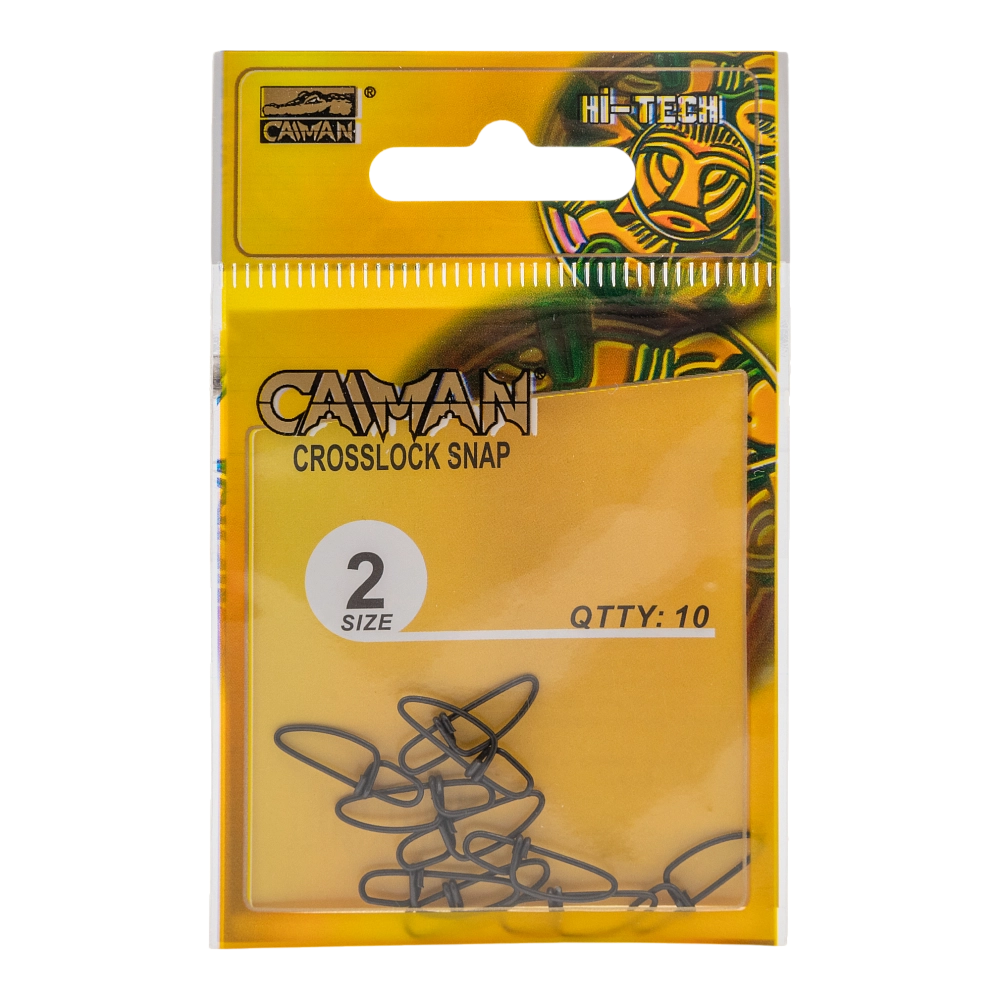 Застёжка Caiman 216031 Black mat #2 (10шт.упак). Фото №3