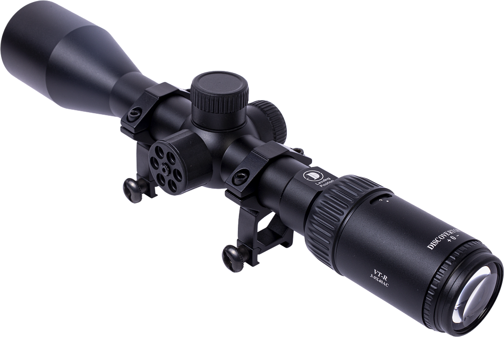 Прицел Discovery оптический VT-R 3-9X40AC 25.4мм кольца на weaver в комплекте. Фото №1