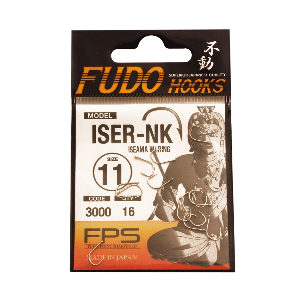 Крючок FUDO ISEAMA W/RING №11 Type 3000 Oty 16. Фото №1