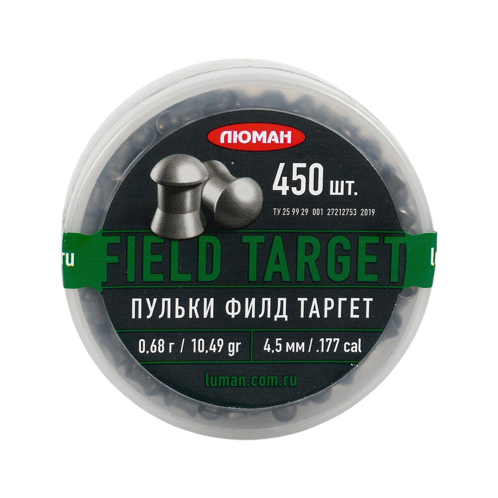 Пуля пневматическая "Field Target", 0,68 г. 4,5 мм. (450 шт.) (36 в упаковке). Фото №2 Пуля пневматическая "Field Target", 0,68 г. 4,5 мм. (450 шт.) (36 в упаковке). Фото №2