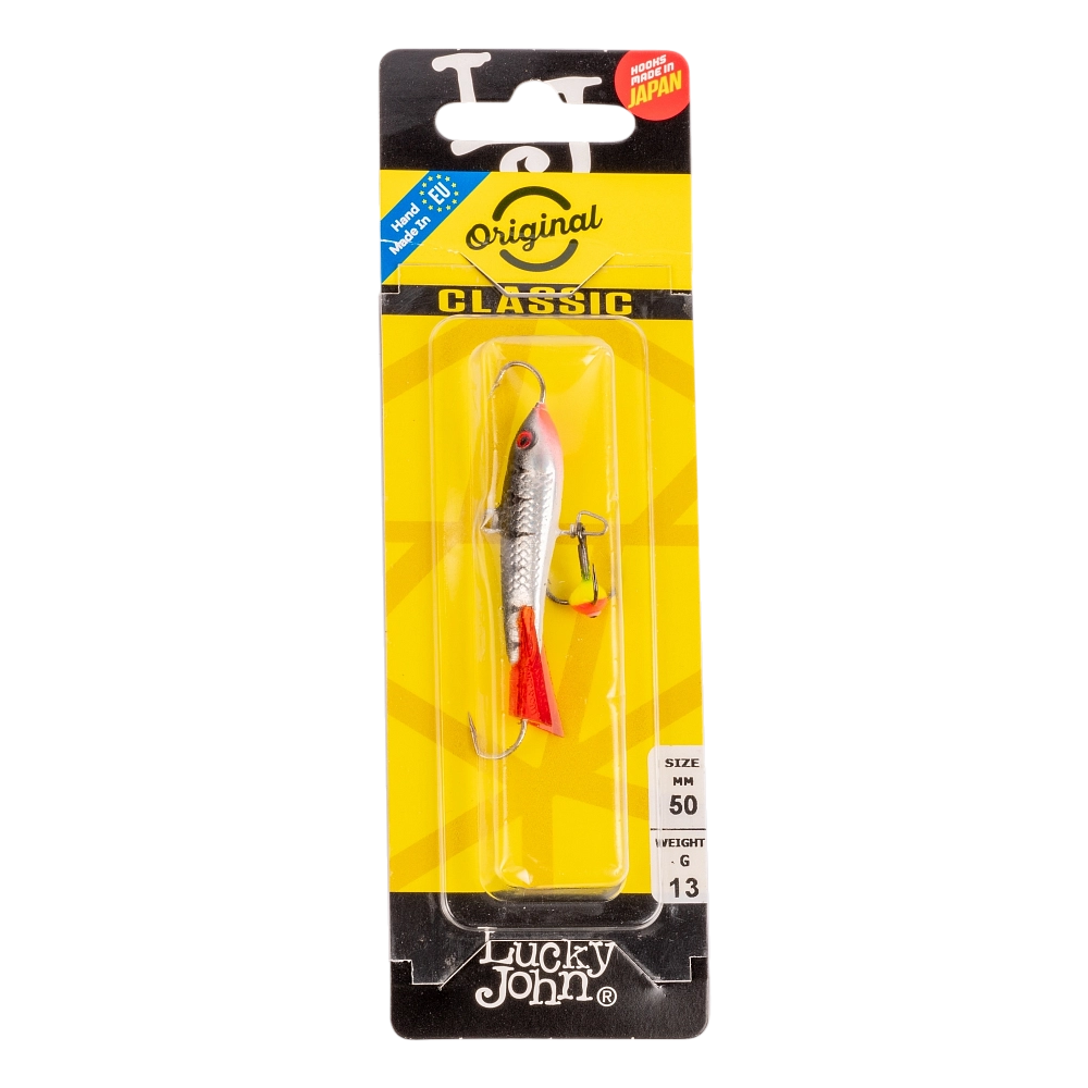 Балансир Lucky John CLASSIC 50мм, 13гр, цвет (12HRT) с тройником. Фото №1