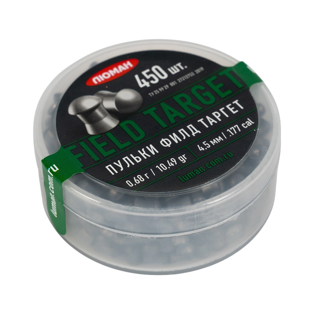 Пуля пневматическая "Field Target", 0,68 г. 4,5 мм. (450 шт.) (36 в упаковке). Фото №3 Пуля пневматическая "Field Target", 0,68 г. 4,5 мм. (450 шт.) (36 в упаковке). Фото №3