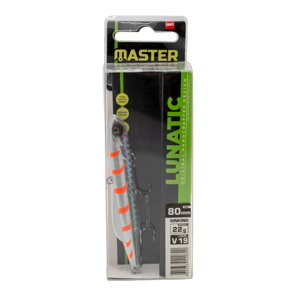 Воблер-раттлин IAM Master Lunatic, 80мм, 22гр, цвет (V19). Фото №1
