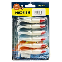 Виброхвост MADFISH JUMBO 90мм, 6.7г, (6 шт. уп.) цвет 03