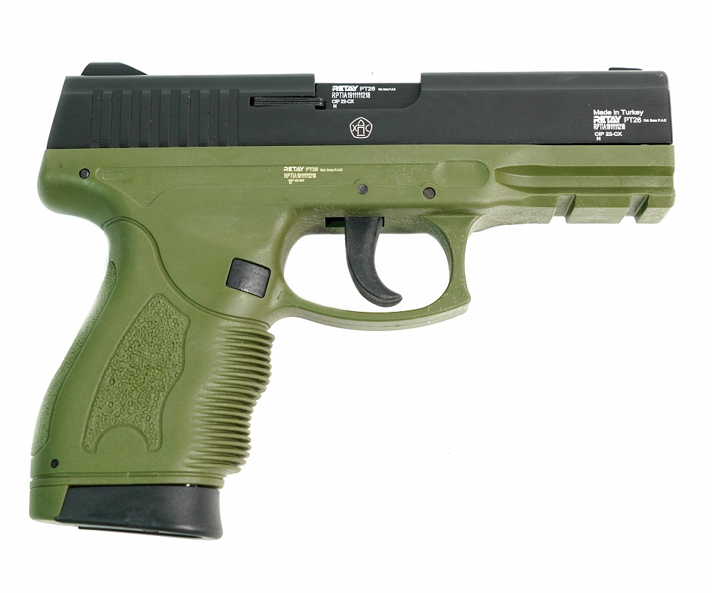 Пистолет охолощенный RETAY PT26, Green, калибр 9mm. P.A.K. Фото №1