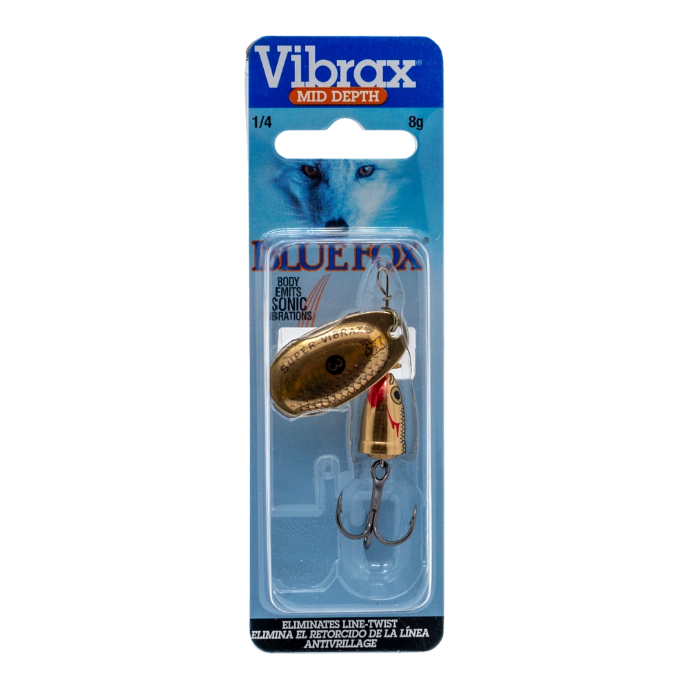 Блесна вращающаяся Blue Fox Vibrax Shad №3, 8гр, цвет (GSD). Фото №1