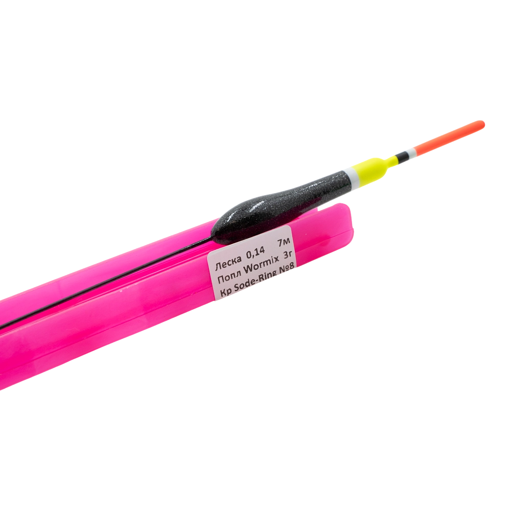 Мотовило оснащенное "Оснастки Поволжья" (Wormix 3.0гр, леска 7м, Sode-Ring №8) 312 . Фото №2