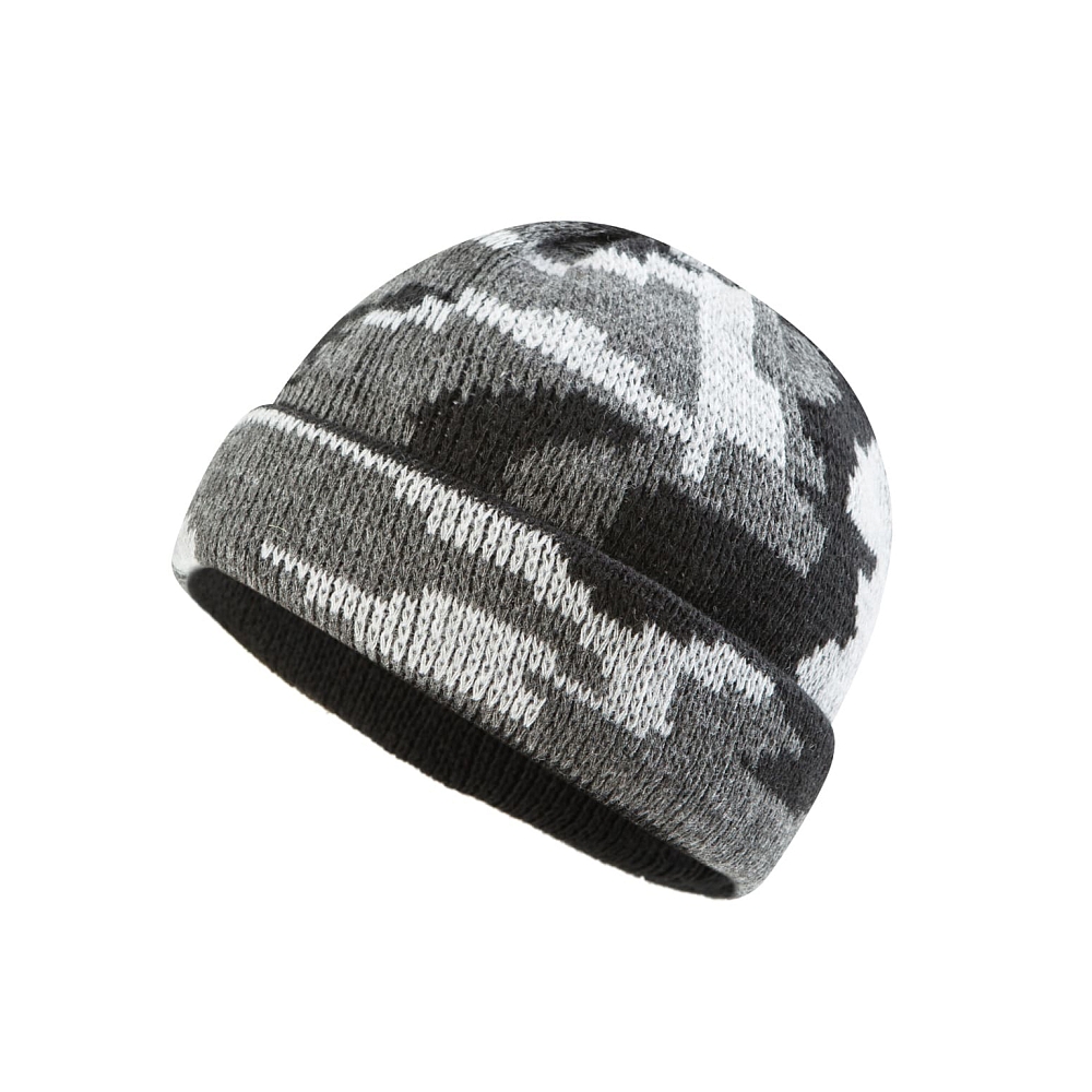 Шапка вязаная (серый камуфляж). Фото №2