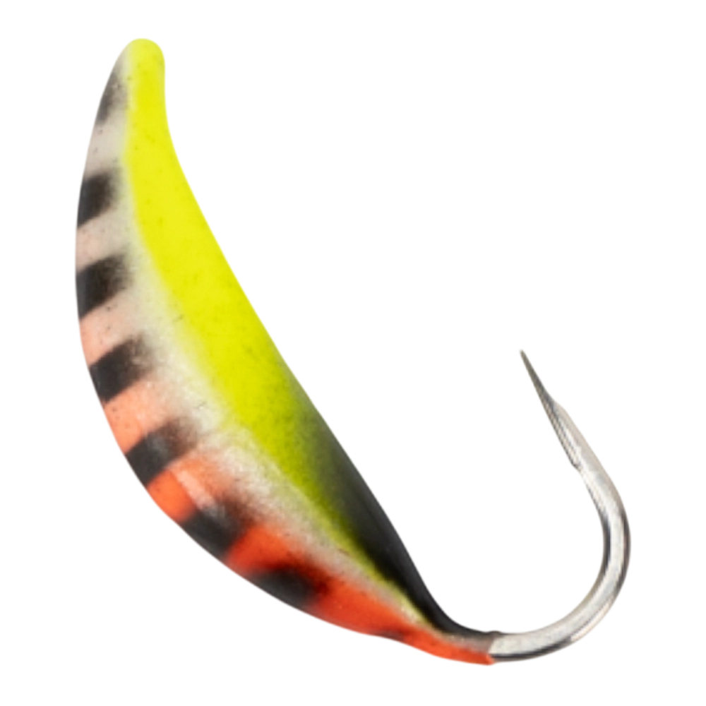 Мормышка Eco Deluxe Супер-банан с ушком 2,5мм, #053 окрашенная (5 шт). Фото №2 Мормышка Eco Deluxe Супер-банан с ушком 2,5мм, #053 окрашенная (5 шт). Фото №2