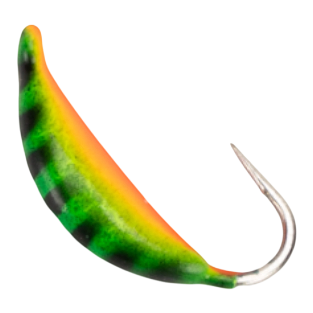 Мормышка Eco Deluxe Супер-банан с ушком 2,5мм, #026 окрашенная (5 шт). Фото №2
