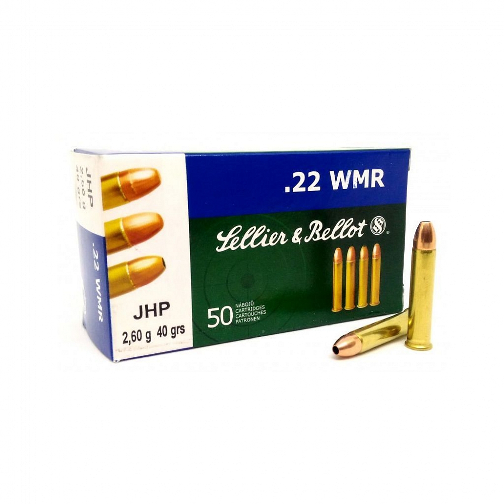 Патрон нарезной SELLER&BELLOT калибр 22 WMR JHP SB 2,6 гр. (в пачке 50 шт.). Фото №2