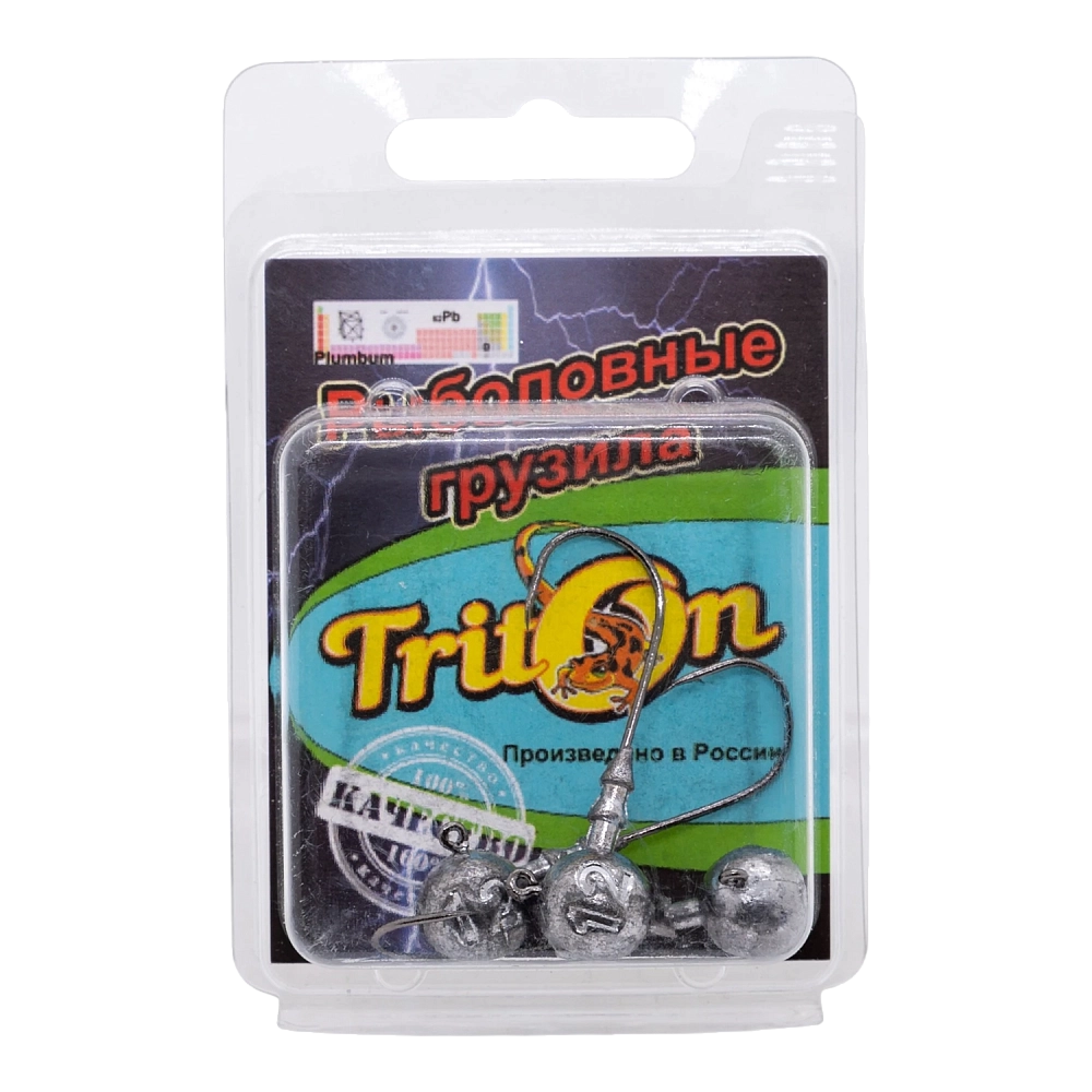 Джиг Головка Gamakatsu №3/0 никель 12гр TritOn (уп. 3шт). Фото №1