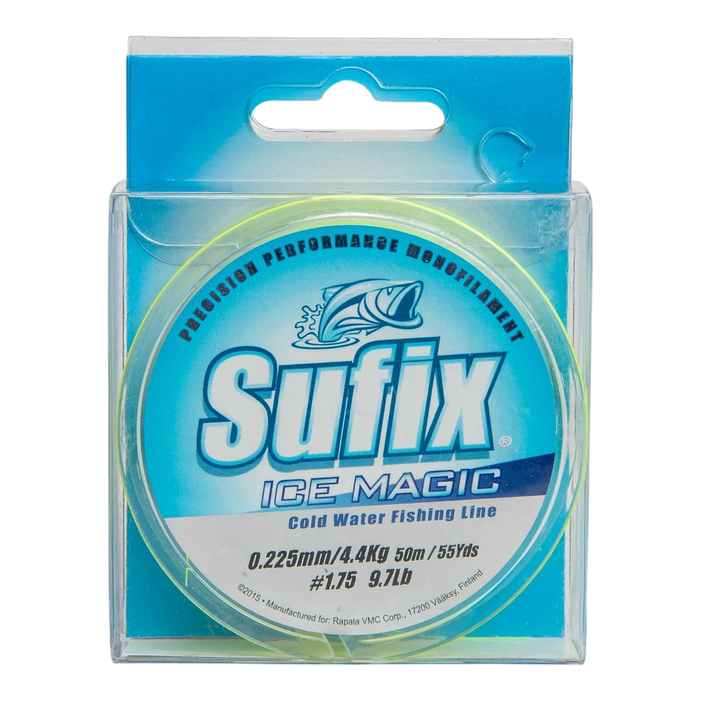 Леска зимняя SUFIX Ice Magic 50 м желтая 0,225 мм 4,4 кг. Фото №1 Леска зимняя SUFIX Ice Magic 50 м желтая 0,225 мм 4,4 кг. Фото №1