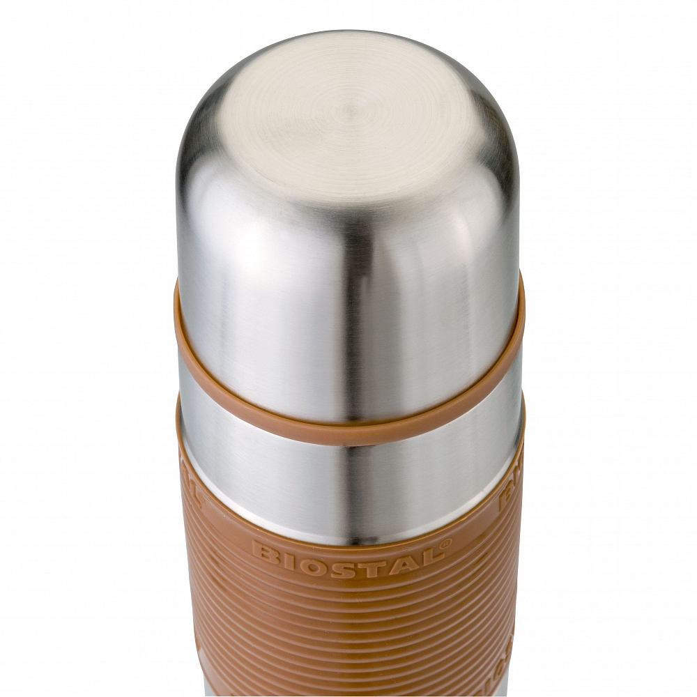 Термос BIOSTAL NB-750Р-С узкое горло с силиконовой вставкой, мокко (0,75л). Фото №1 Термос BIOSTAL NB-750Р-С узкое горло с силиконовой вставкой, мокко (0,75л). Фото №1