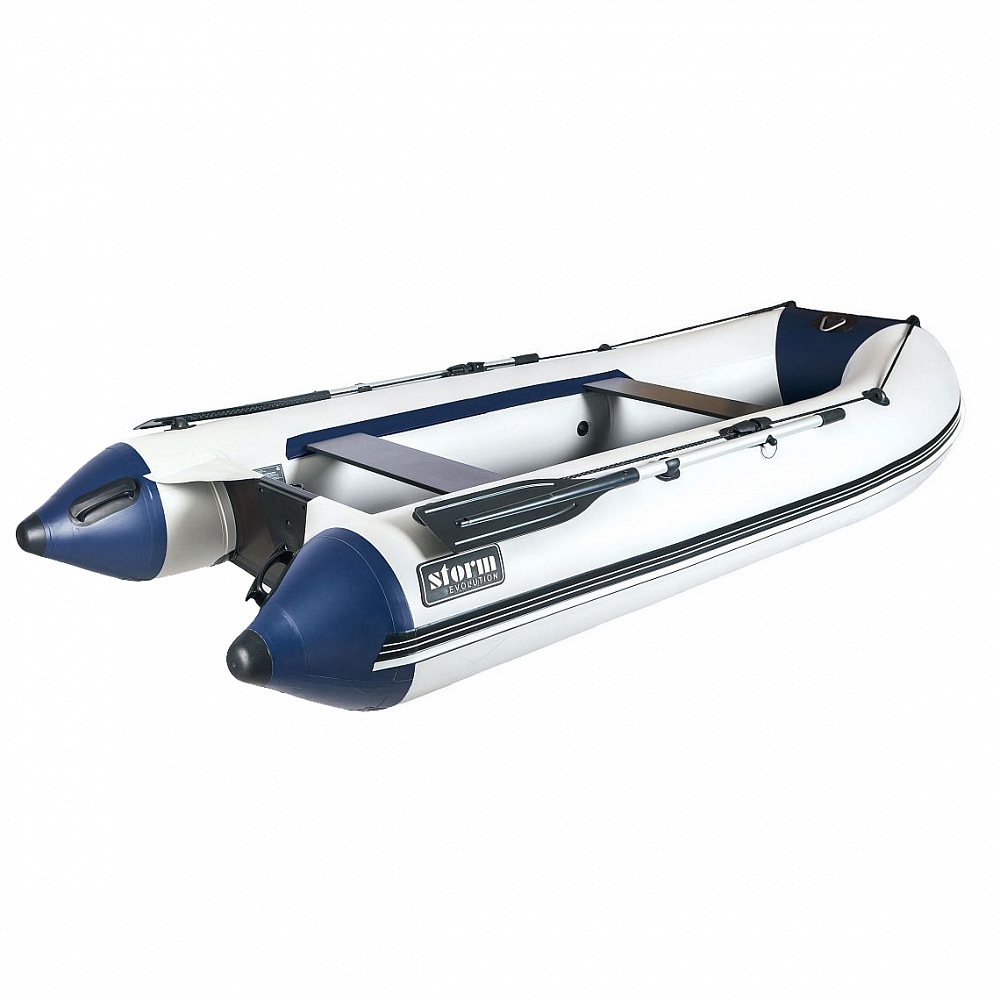Лодка надувная ПВХ Aqua-Storm St330-40 Evolution МК ПС серая. Фото №1