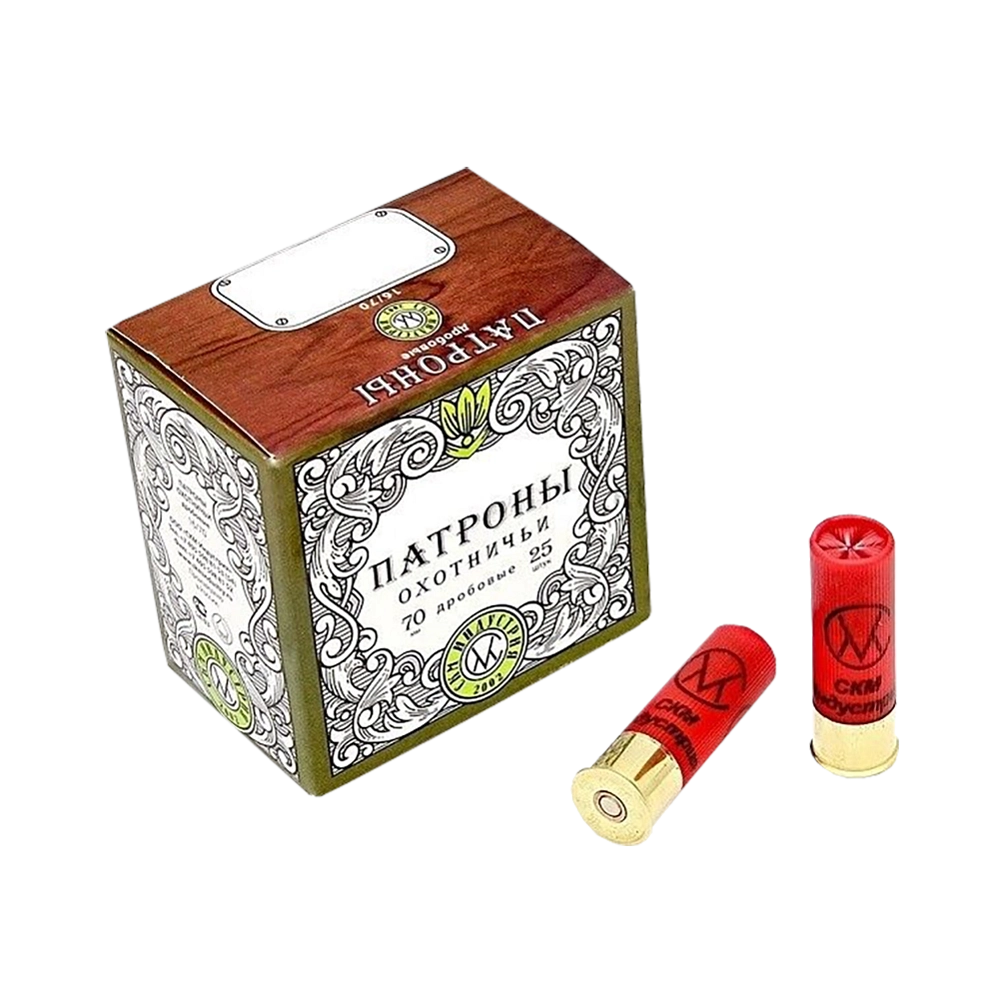 СКМ Патрон охотничий 16/70 № 3, 30 гр. (п. Сокол) (в коробке 25 шт.). Фото №2