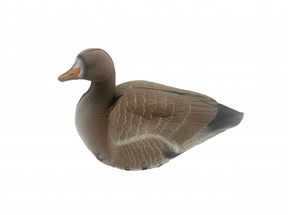 Чучело гусь белолобый отдыхающий Флокированный (цвет UVB1). Фото №3