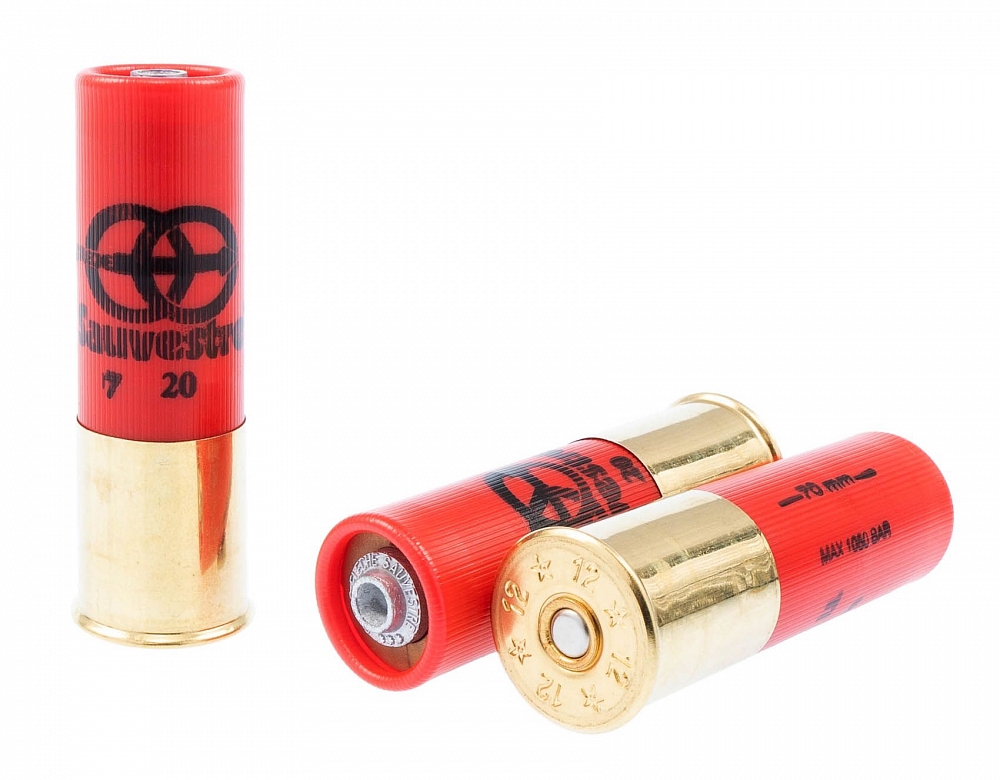 Патрон Sauvestre Lead 12/70 пуля BFS 22,5 гр. Полумагнум (в коробке 6 шт.). Фото №1