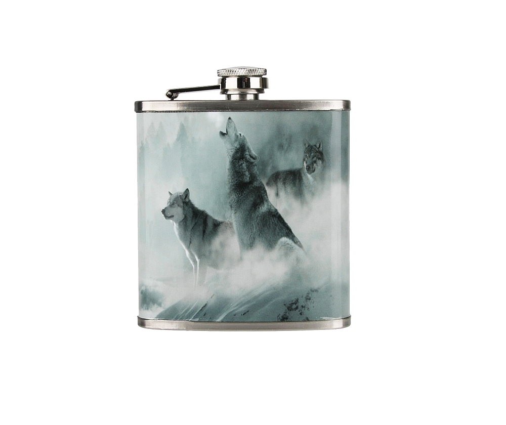 Фляжка Волки 210 мл Helios (HS-F-W-A19-1). Фото №2