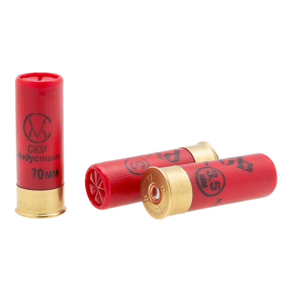 СКМ Патрон охотничий 12/70 №3 б/к 36гр. "Русь" (п. Сокол) 25шт., короб.250. Фото №2