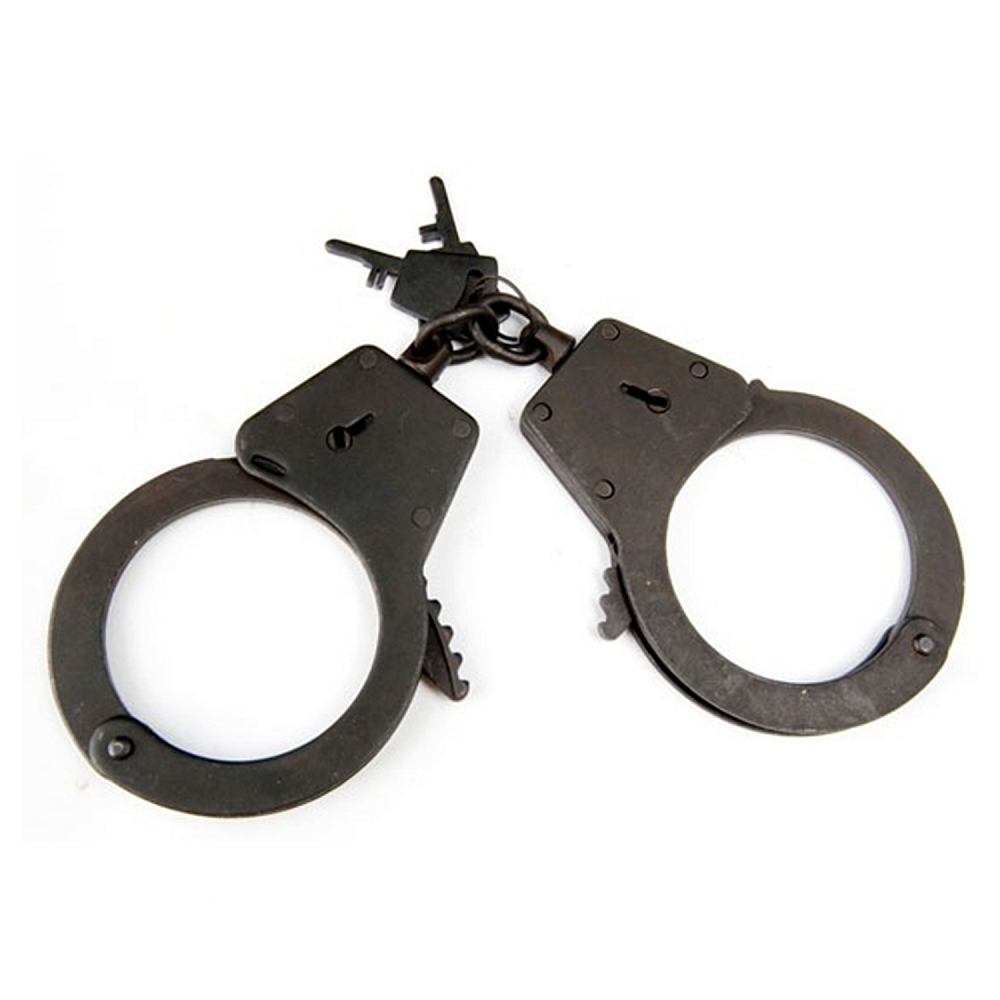 Наручники "КРАБ" (ворон., с фиксатором, два ключа). Фото №1