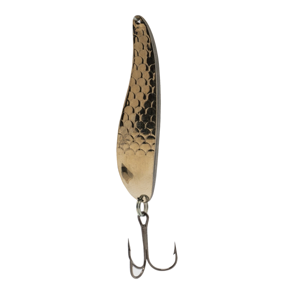 Блесна ЖОР Ятаган 65мм, 18гр, цвет (нейзильбер/нейзильбер) тройник. Фото №2